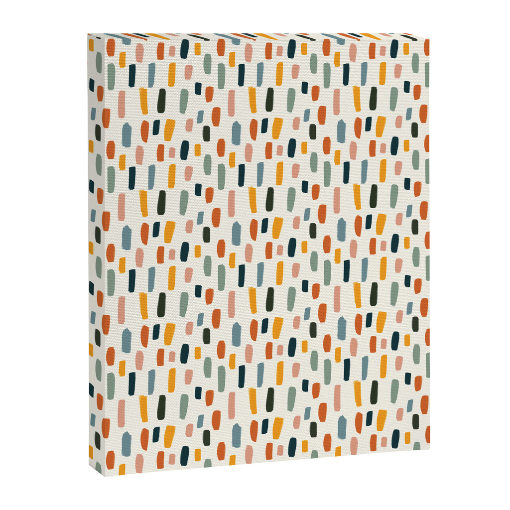 Rainbow Confetti Pattern Canvas Print Gallery Image 8