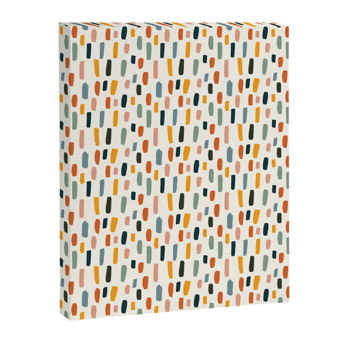 Rainbow Confetti Pattern Canvas Print Gallery Image 1