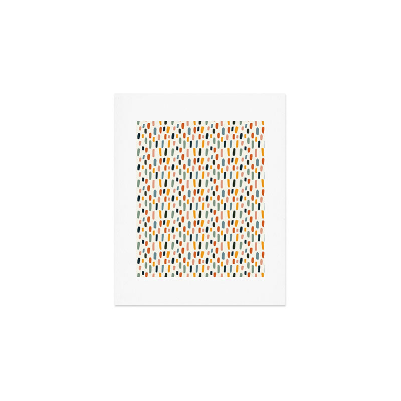 Rainbow Confetti Pattern Art Print Gallery Image 1