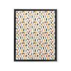 Rainbow Confetti Pattern Framed Canvas Print Gallery Image 8