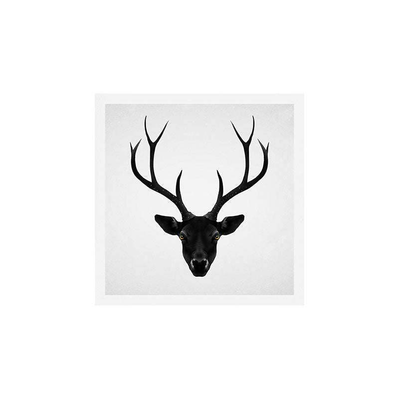 The Black Deer Art Print Gallery Image 1