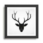 The Black Deer Framed Art Print Gallery Image 1