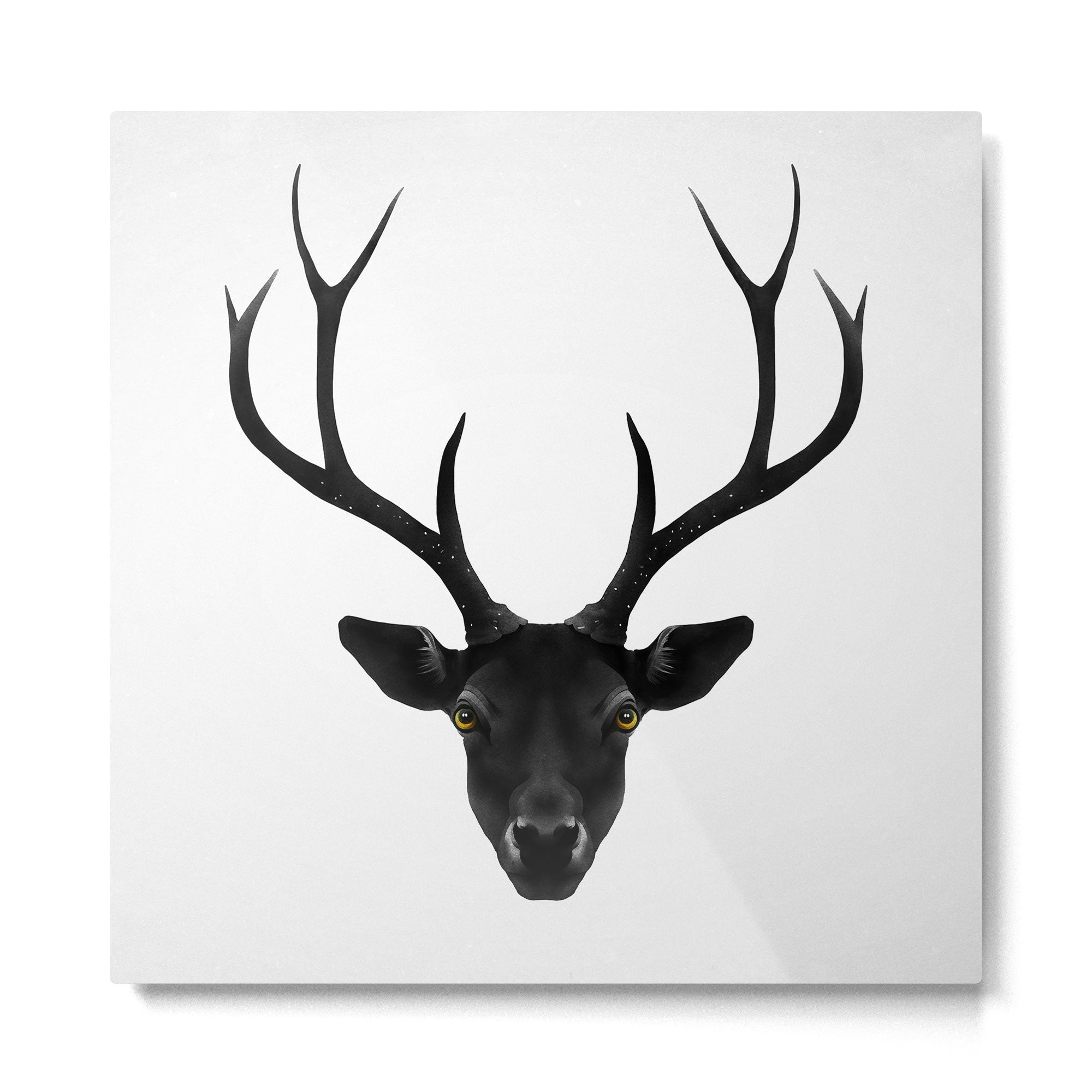 The Black Deer Metal Print Gallery Image 2