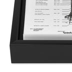 Apollo 11 Saturn V Blueprint in High Resolution (white) Framed Canvas Print Gallery Image 3
