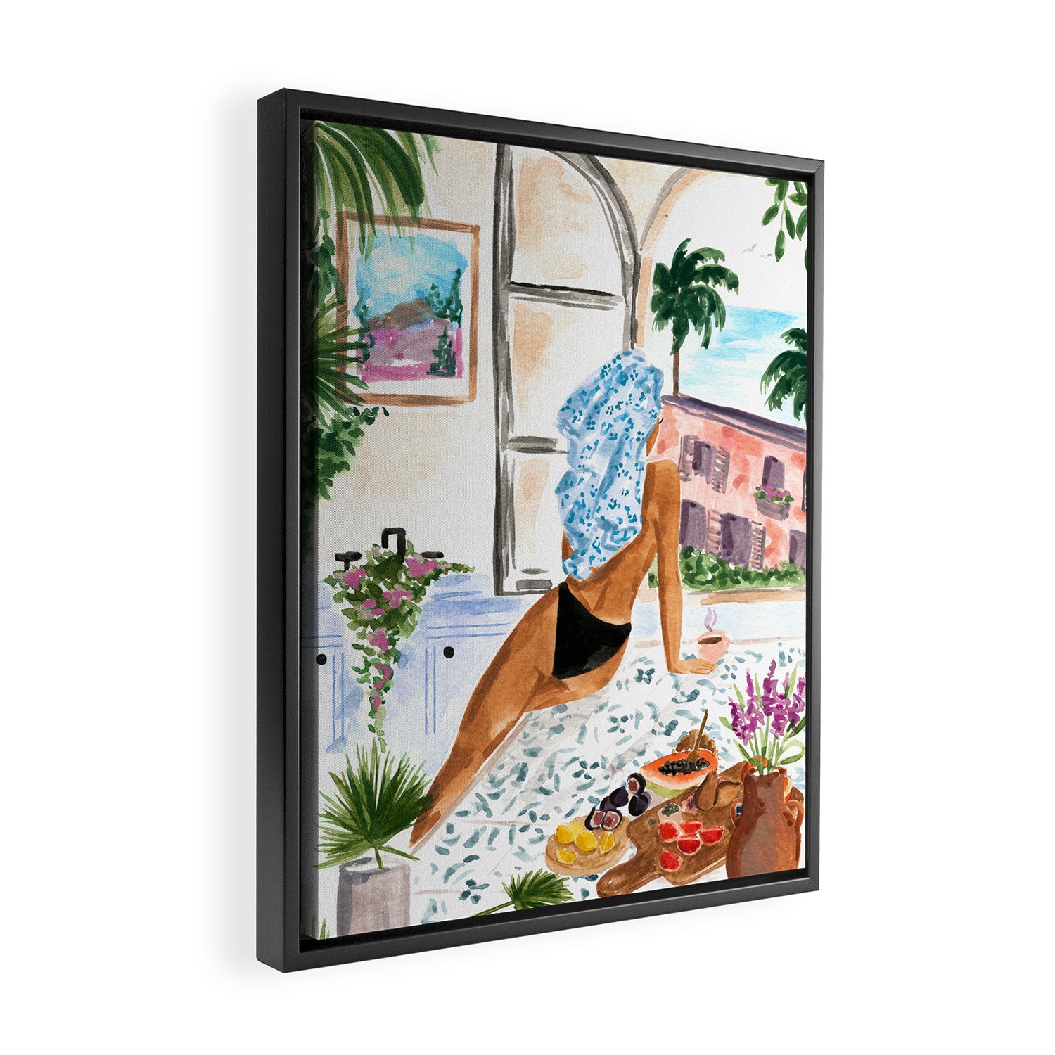 A Peaceful Morning Framed Canvas Print Gallery Image 2