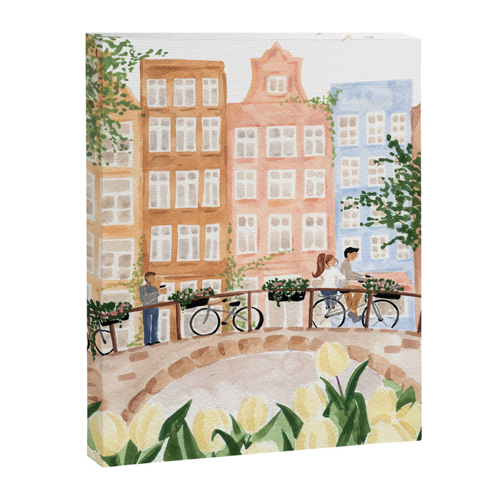 Amsterdam in the Spring Canvas Print Gallery Image 1