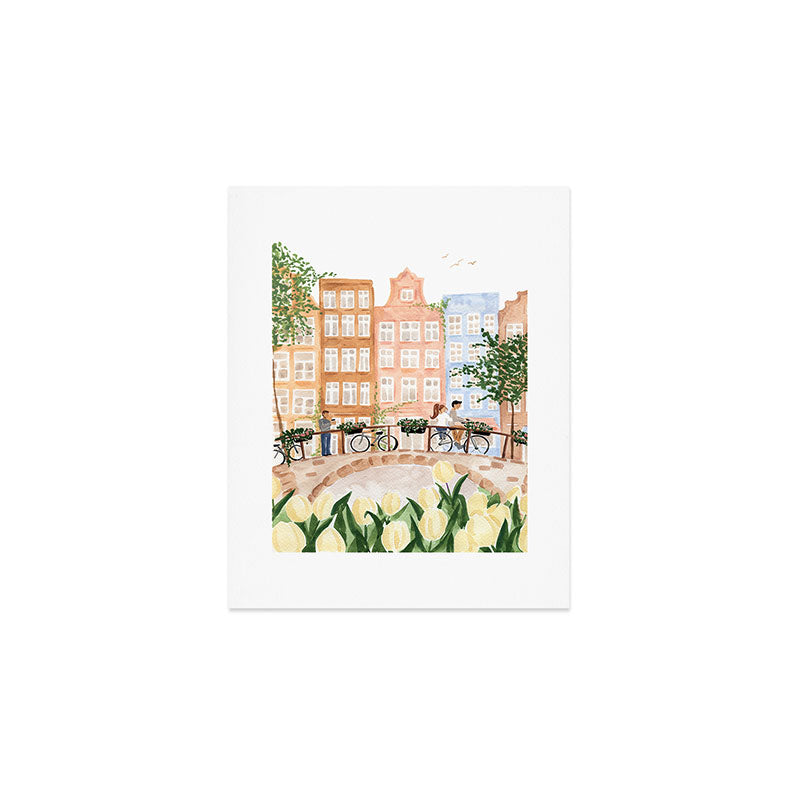 Amsterdam in the Spring Art Print Gallery Image 1