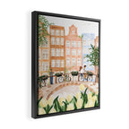 Amsterdam in the Spring Framed Canvas Print Gallery Image 2
