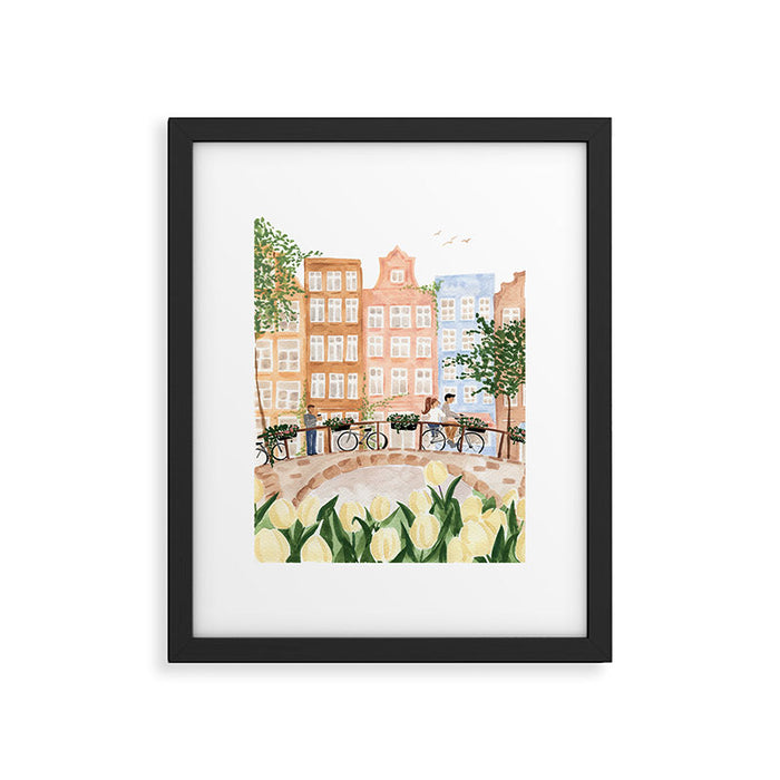 Amsterdam in the Spring Framed Art Print Gallery Image 1