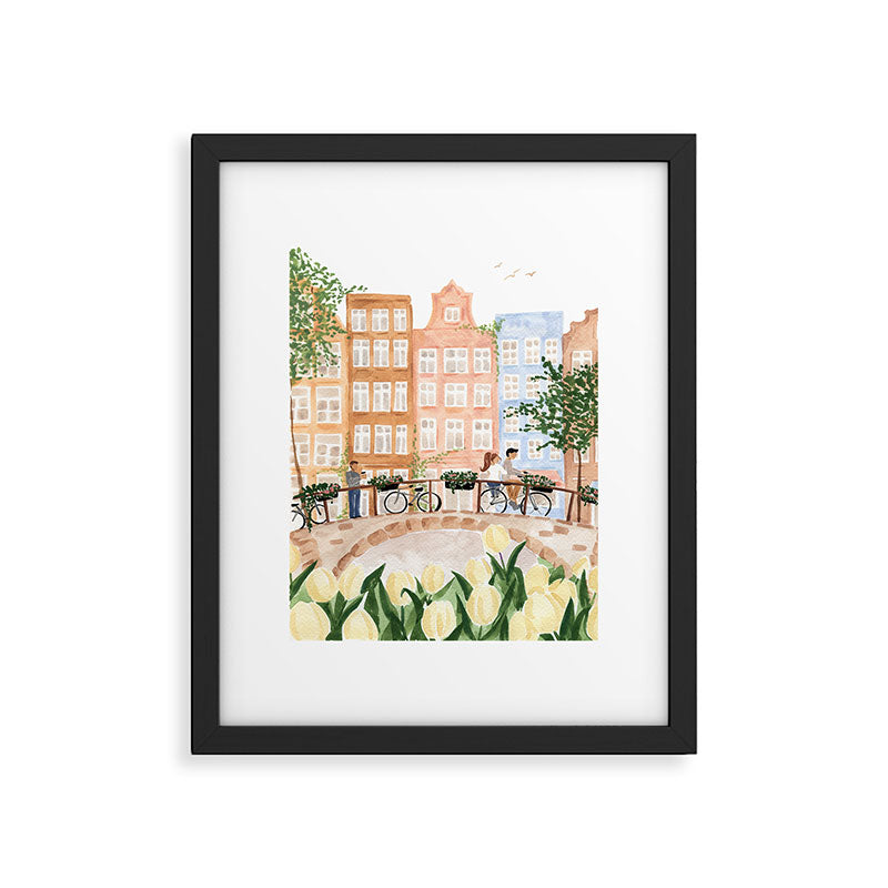 Amsterdam in the Spring Framed Art Print Gallery Image 4