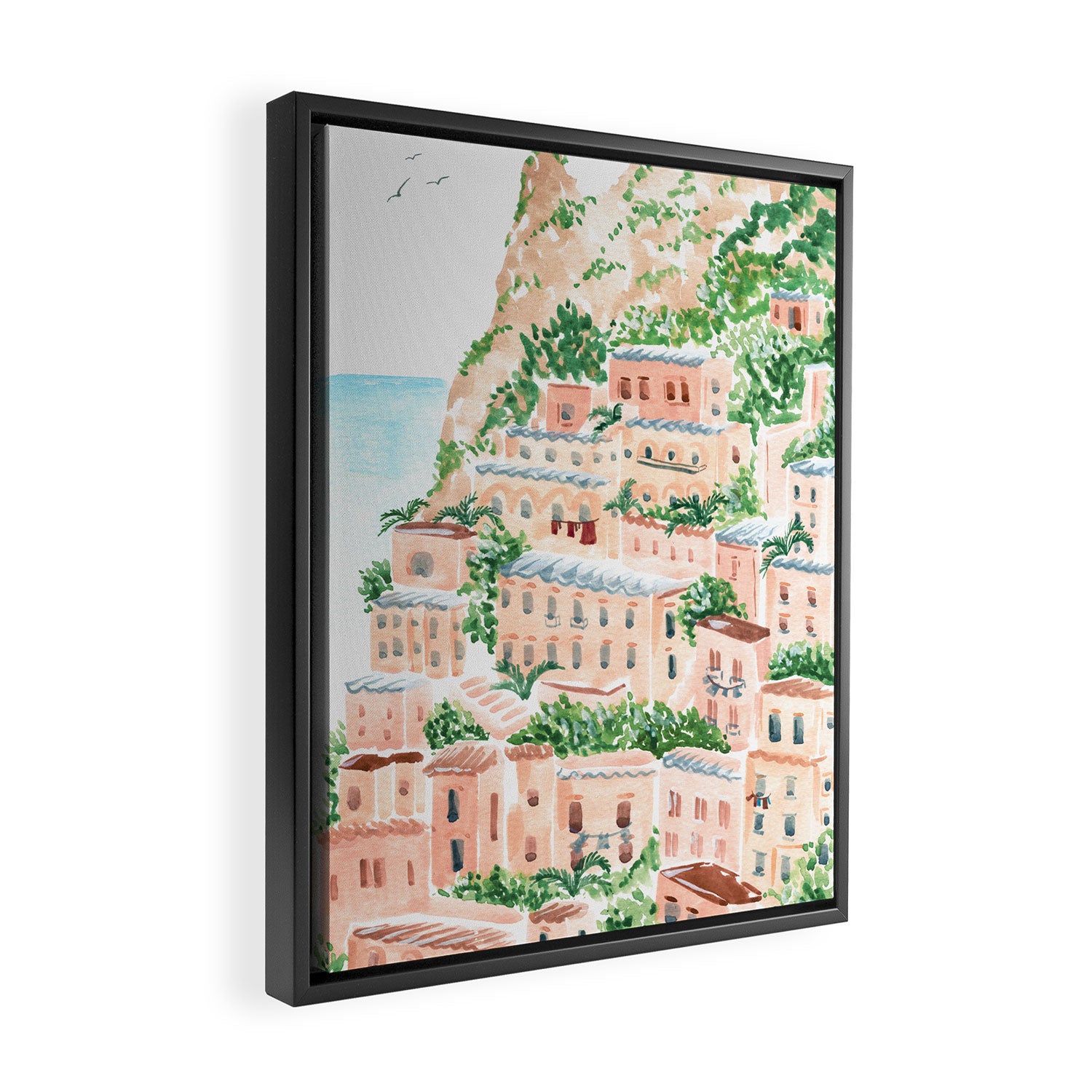 An Italian Shore Framed Canvas Print Gallery Image 2