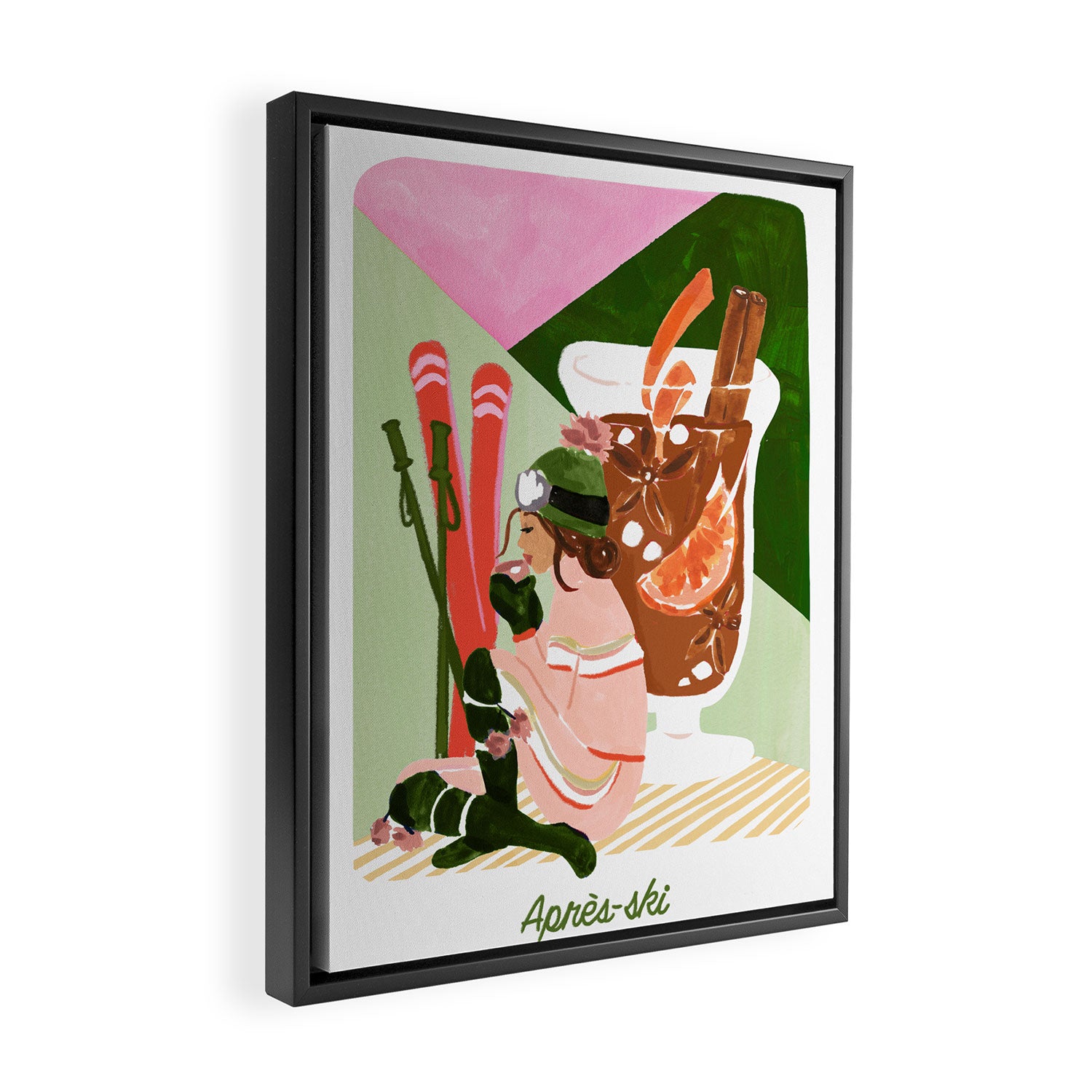 Apres Ski Framed Canvas Print Gallery Image 2