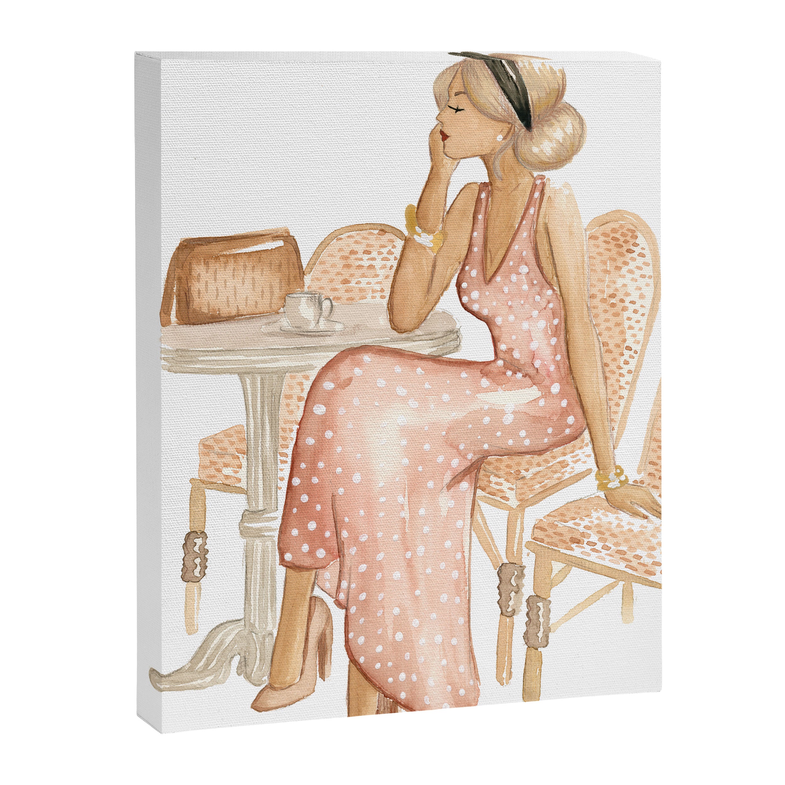 Au Café Canvas Print Gallery Image 6