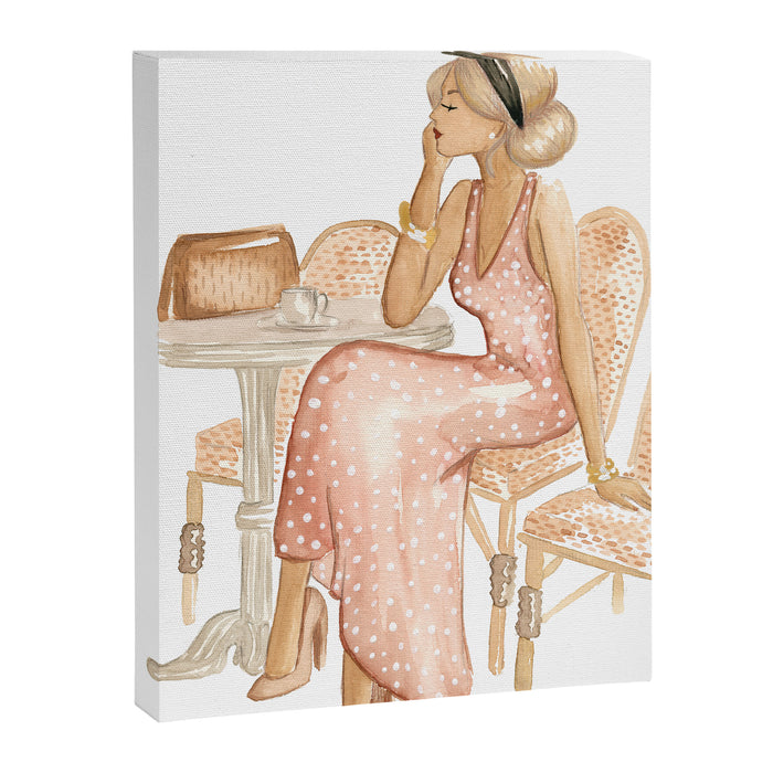 Au Café Canvas Print Gallery Image 1