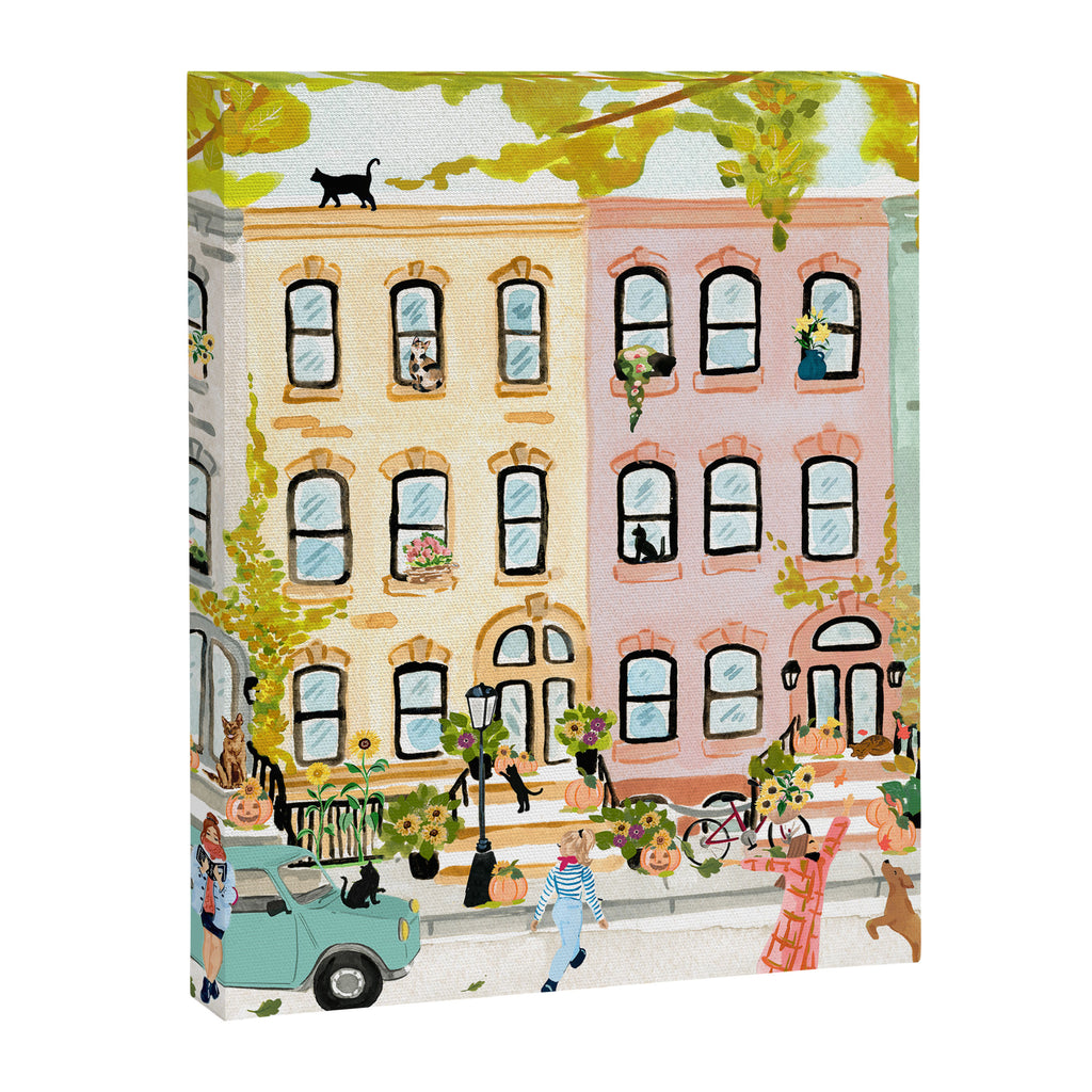Autumn City Scene Canvas Print Gallery Image 6