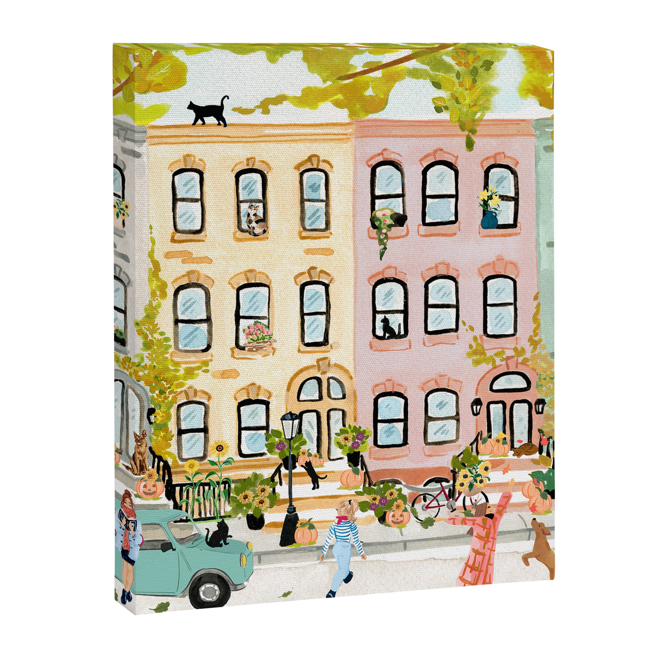 Autumn City Scene Canvas Print Gallery Image 6