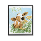 Baby Cow Framed Canvas Print Gallery Image 6