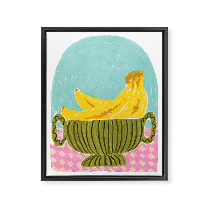 Bananas in Vase Framed Canvas Print Gallery Image 6