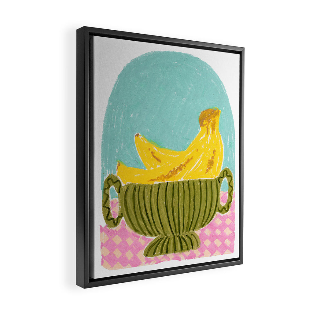 Bananas in Vase Framed Canvas Print Gallery Image 2