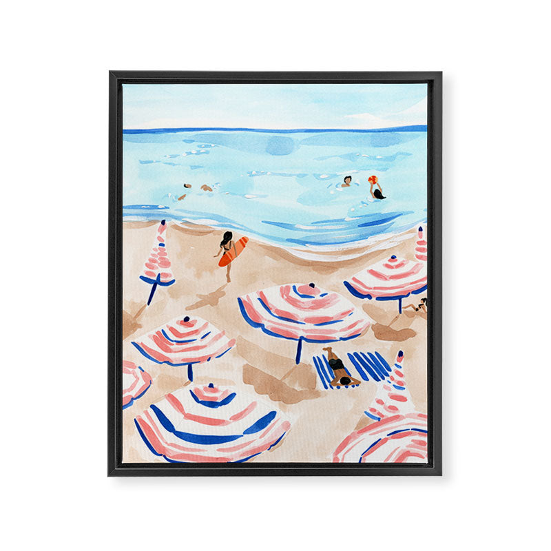 Beach Day II Framed Canvas Print Gallery Image 6