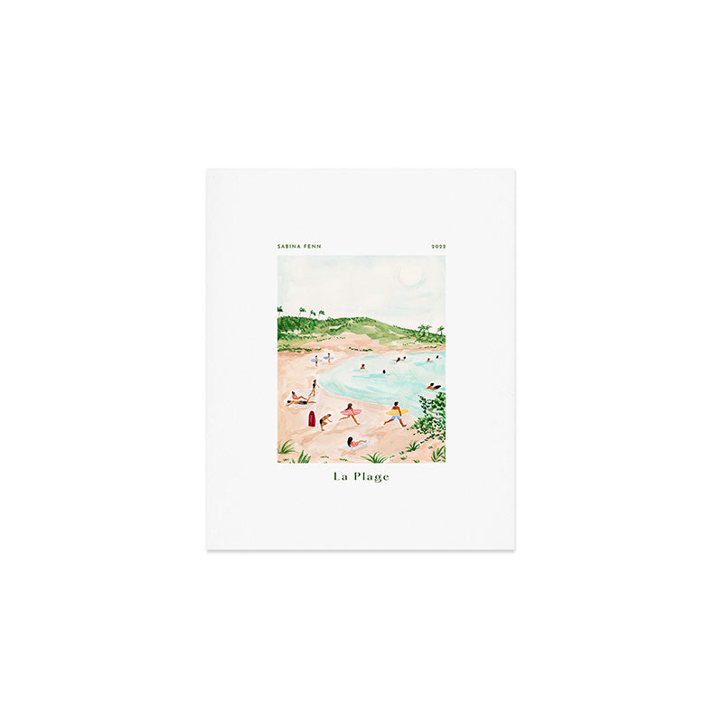 Beach Day Poster Print Art Print Gallery Image 1