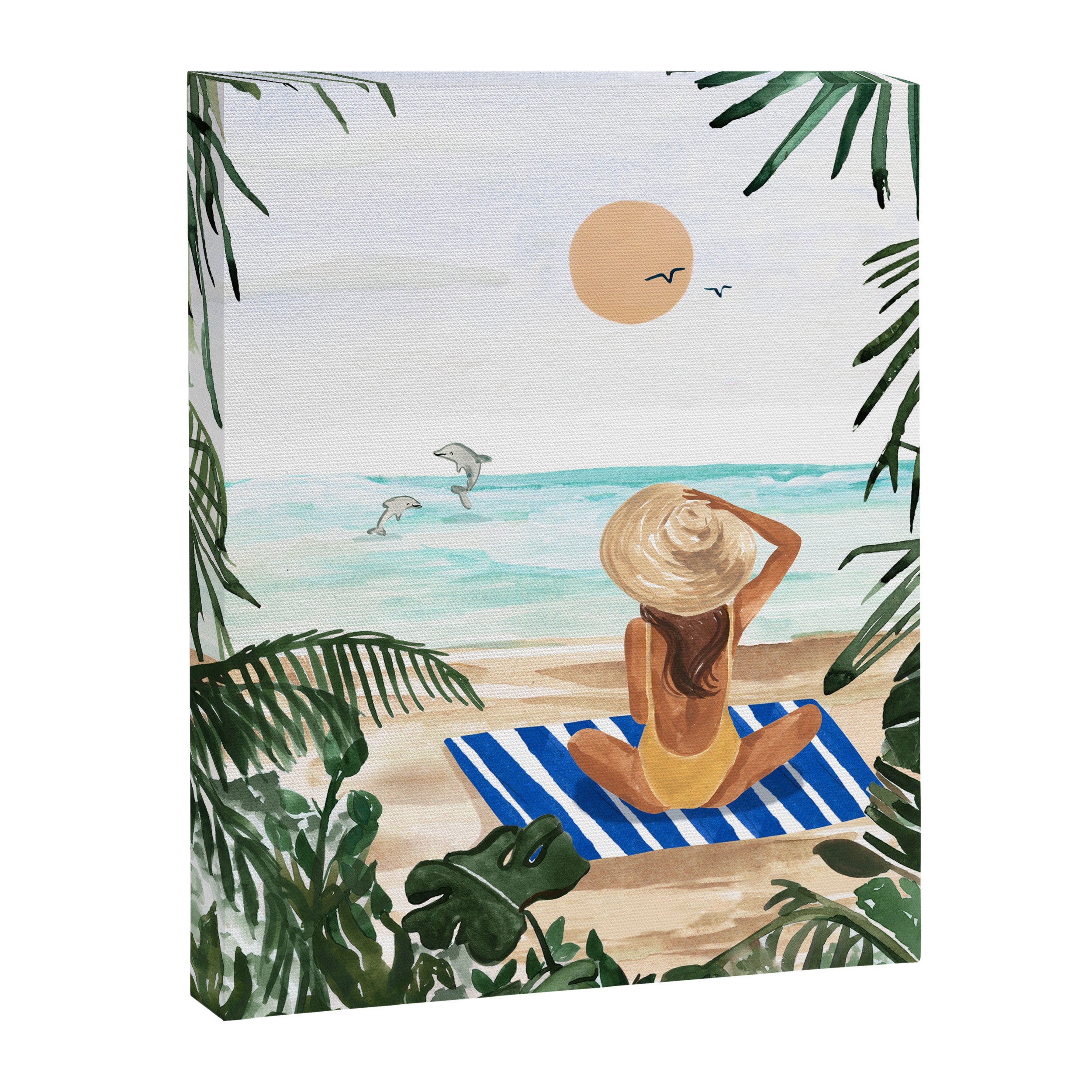Beach Day Canvas Print Gallery Image 3