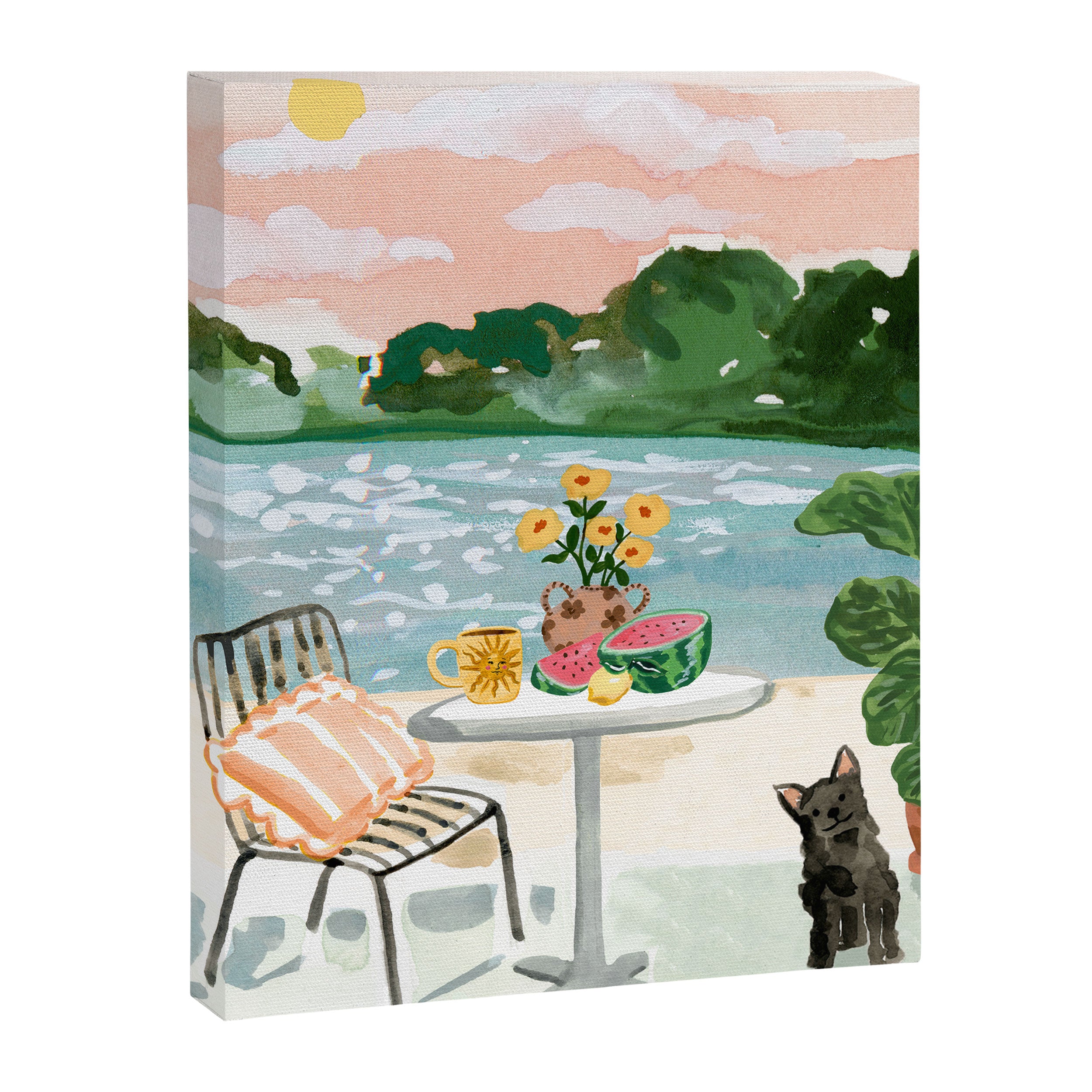 Beach Side Cafe Canvas Print Gallery Image 6