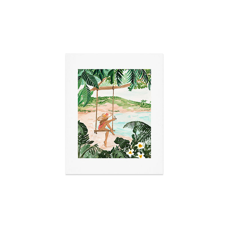 Beach Swing Art Print Gallery Image 1