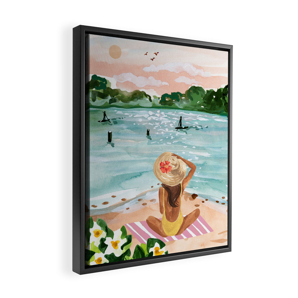 Beachside Dreaming Framed Canvas Print Gallery Image 2