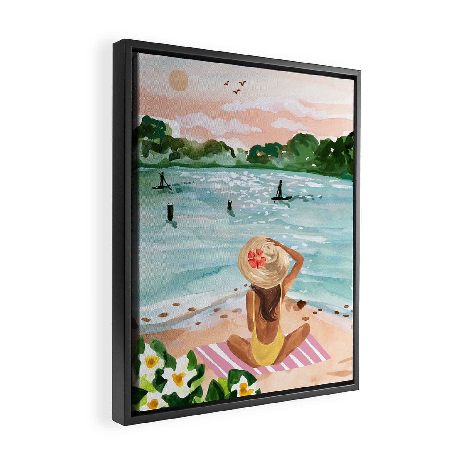 Beachside Dreaming Framed Canvas Print Gallery Image 2