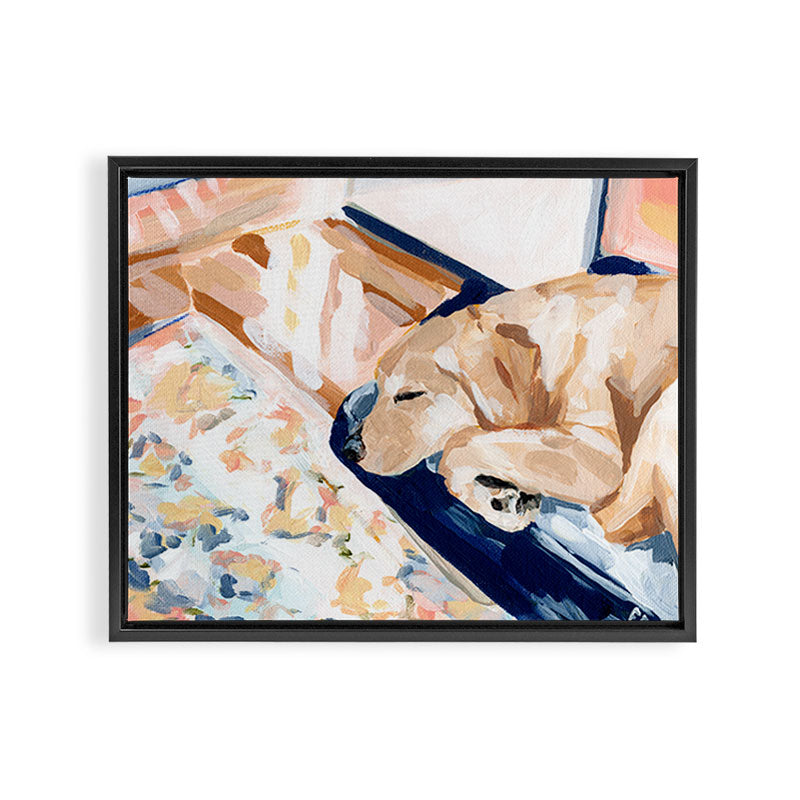Bella Sleeping Framed Canvas Print Gallery Image 6