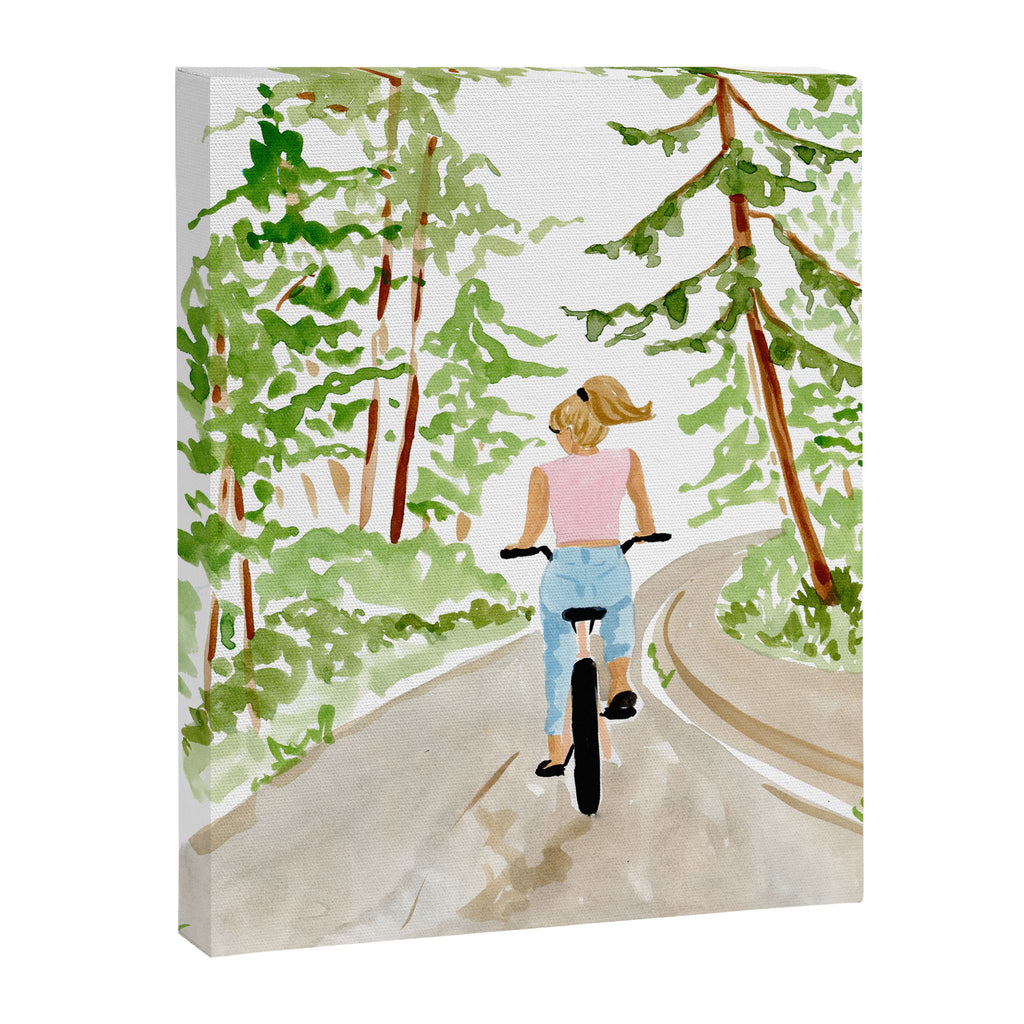 Biking in BC Canvas Print Gallery Image 6