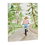 Biking in BC Canvas Print Gallery Image 6