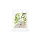 Biking in BC Art Print Gallery Image 1