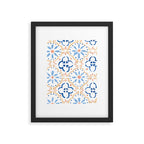 Blue Tiles Framed Art Print Gallery Image 6