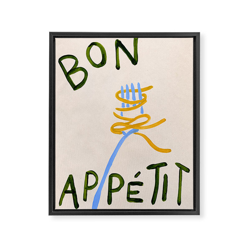 Bon Appétit Framed Canvas Print Gallery Image 6