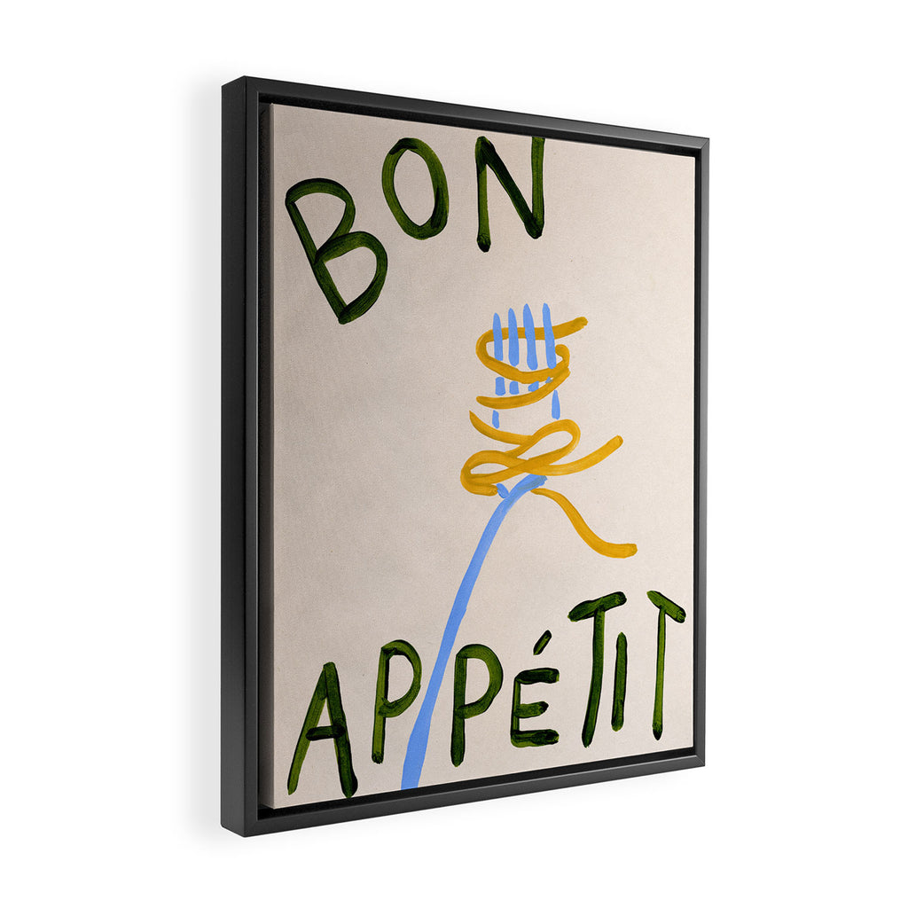 Bon Appétit Framed Canvas Print Gallery Image 2