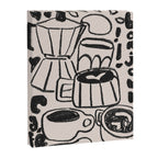 Bonjour Coffee In Black Canvas Print Gallery Image 6