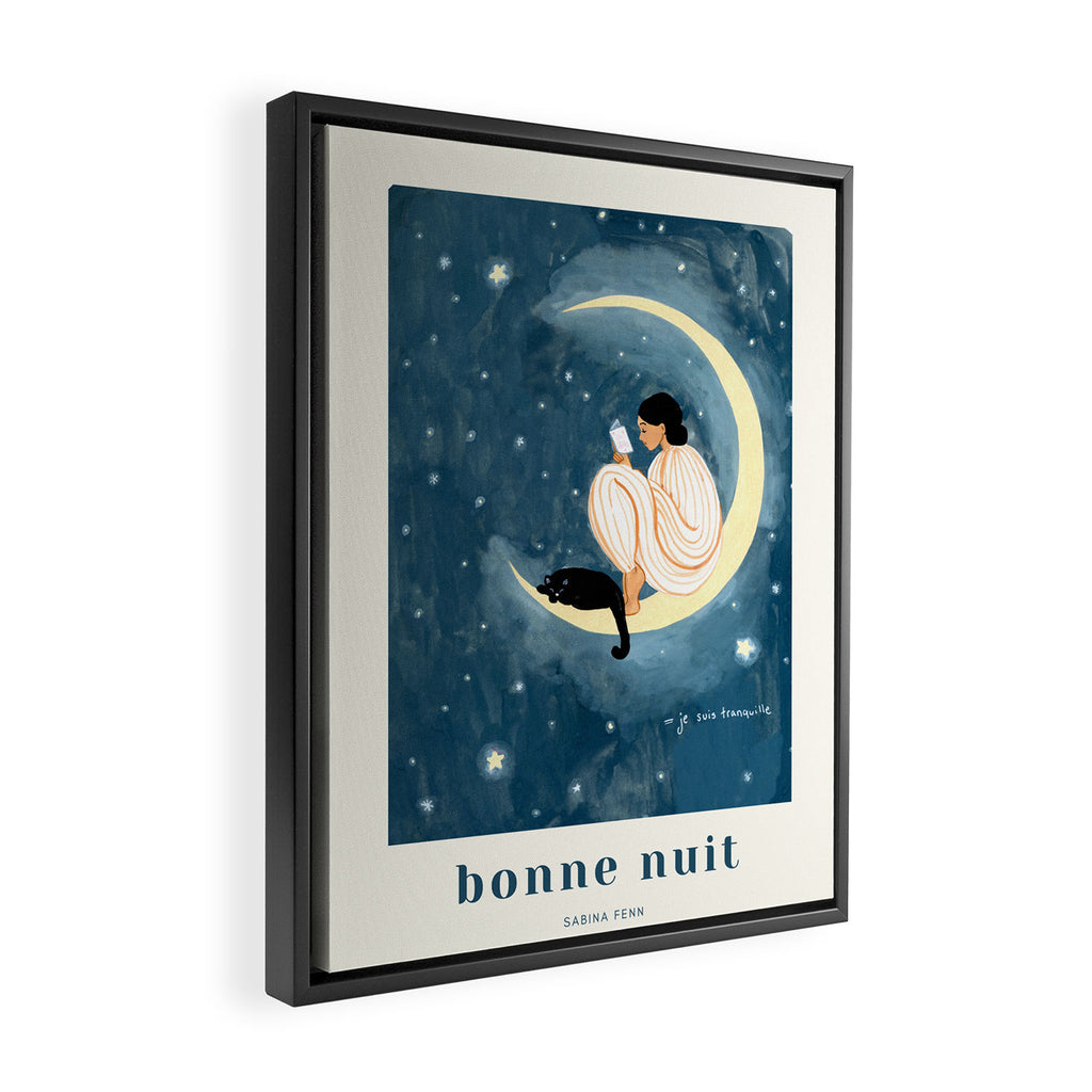 Bonne Nuit Framed Canvas Print Gallery Image 2