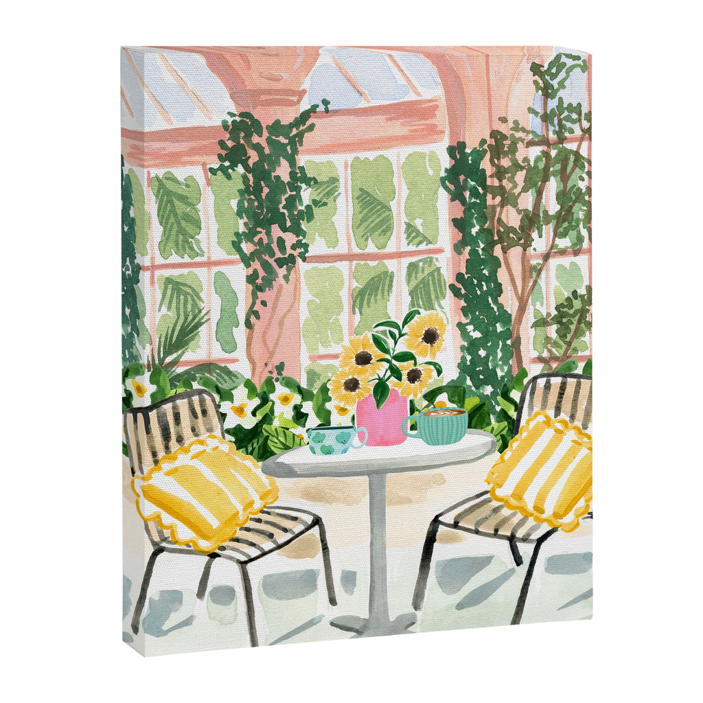 Botanical Cafe Art Print Canvas Print Gallery Image 6