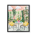 Botanical Cafe Art Print Framed Canvas Print Gallery Image 6