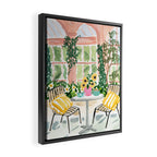 Botanical Cafe Art Print Framed Canvas Print Gallery Image 2
