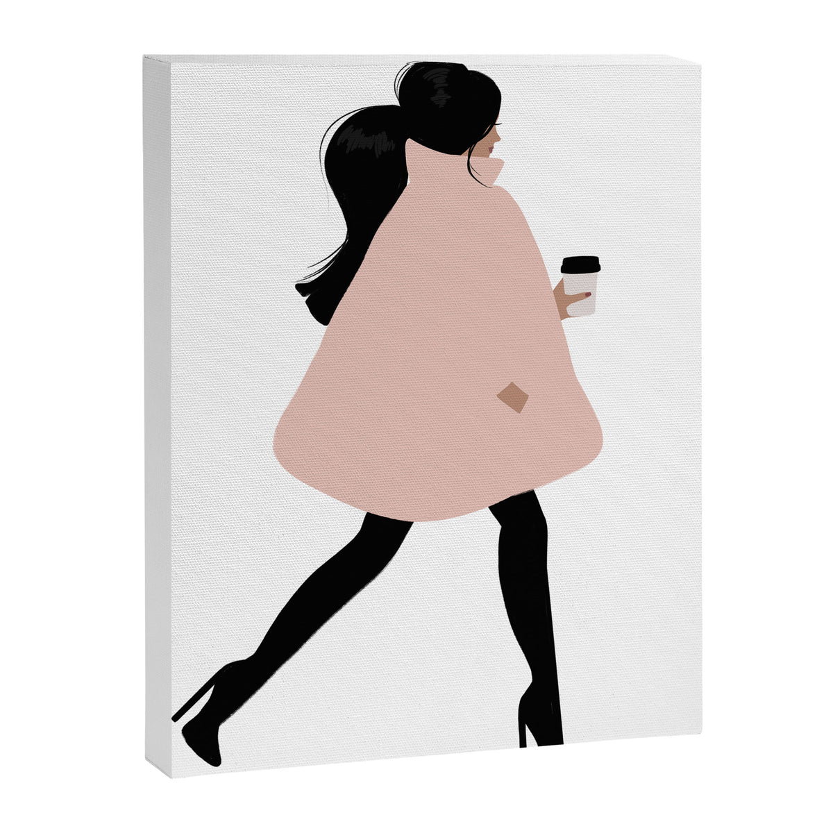 Bubble Coat Illustration by Sabina Fenn Canvas Print Gallery Image 6