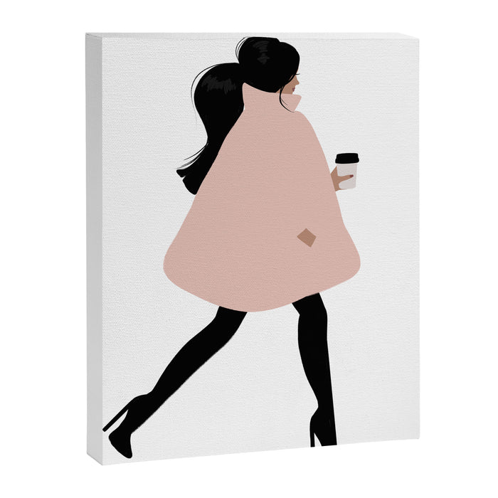 Bubble Coat Illustration by Sabina Fenn Canvas Print Gallery Image 1