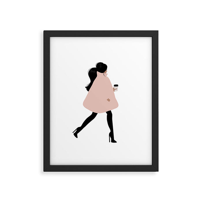 Bubble Coat Illustration by Sabina Fenn Framed Art Print Gallery Image 1