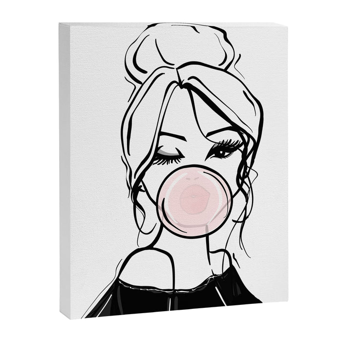 Bubble Gum Wink Canvas Print Gallery Image 1