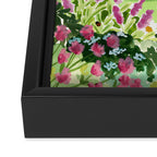 Bunnies in a Field Framed Canvas Print Gallery Image 3
