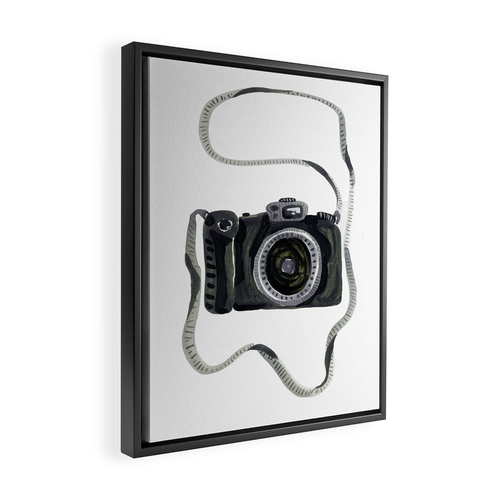 Camera Framed Canvas Print Gallery Image 2