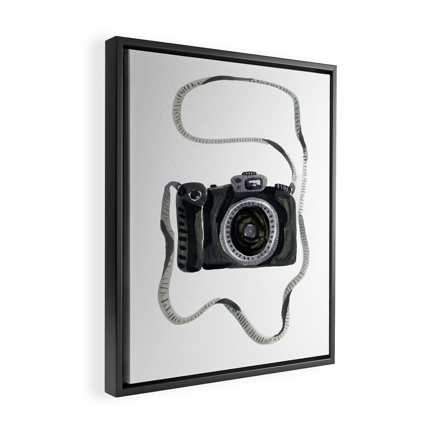 Camera Framed Canvas Print Gallery Image 2