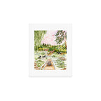Canoeing on the Pond Art Print Gallery Image 1